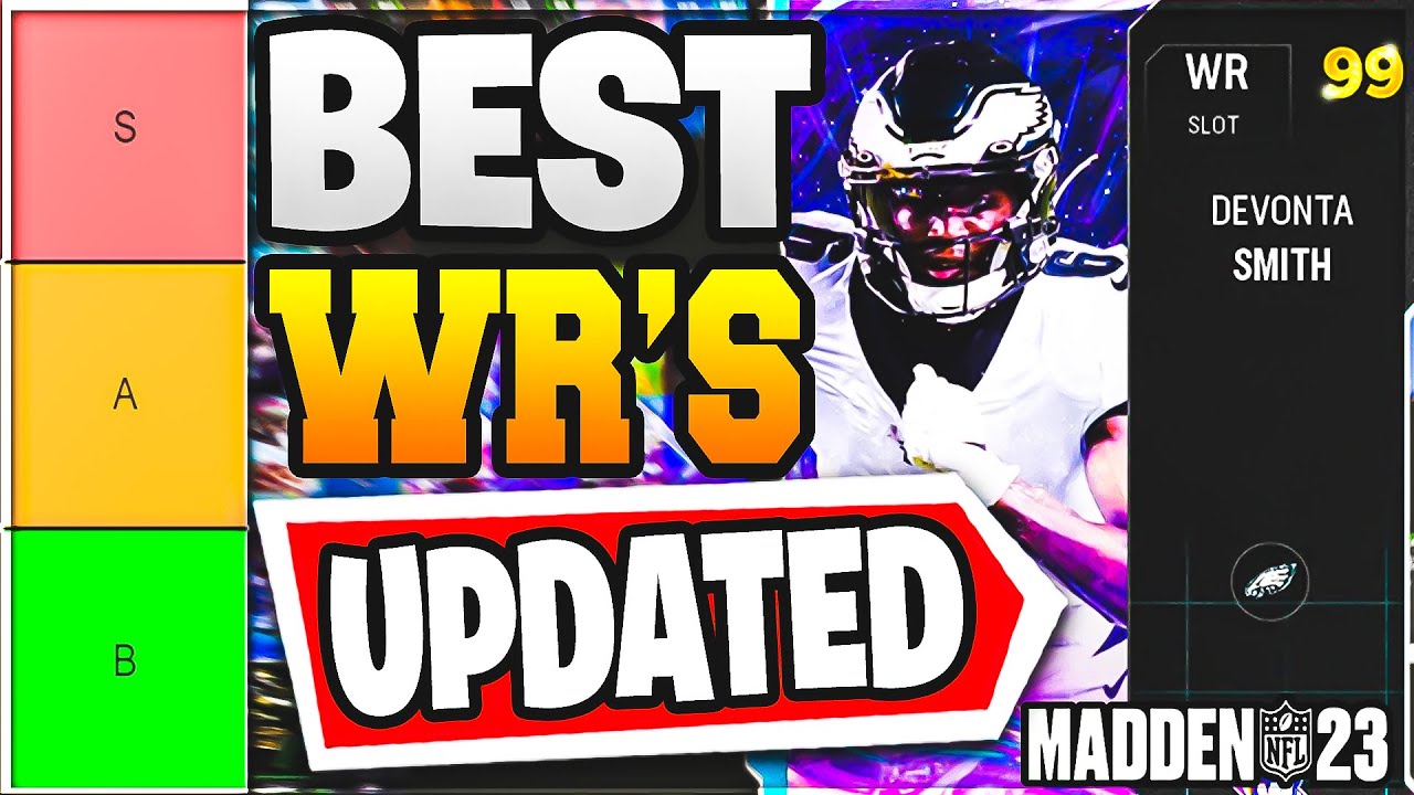RANKING the BEST WIDE RECEIVERS in Madden 23