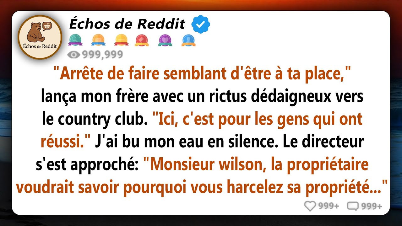 Mon frère a dit : 
