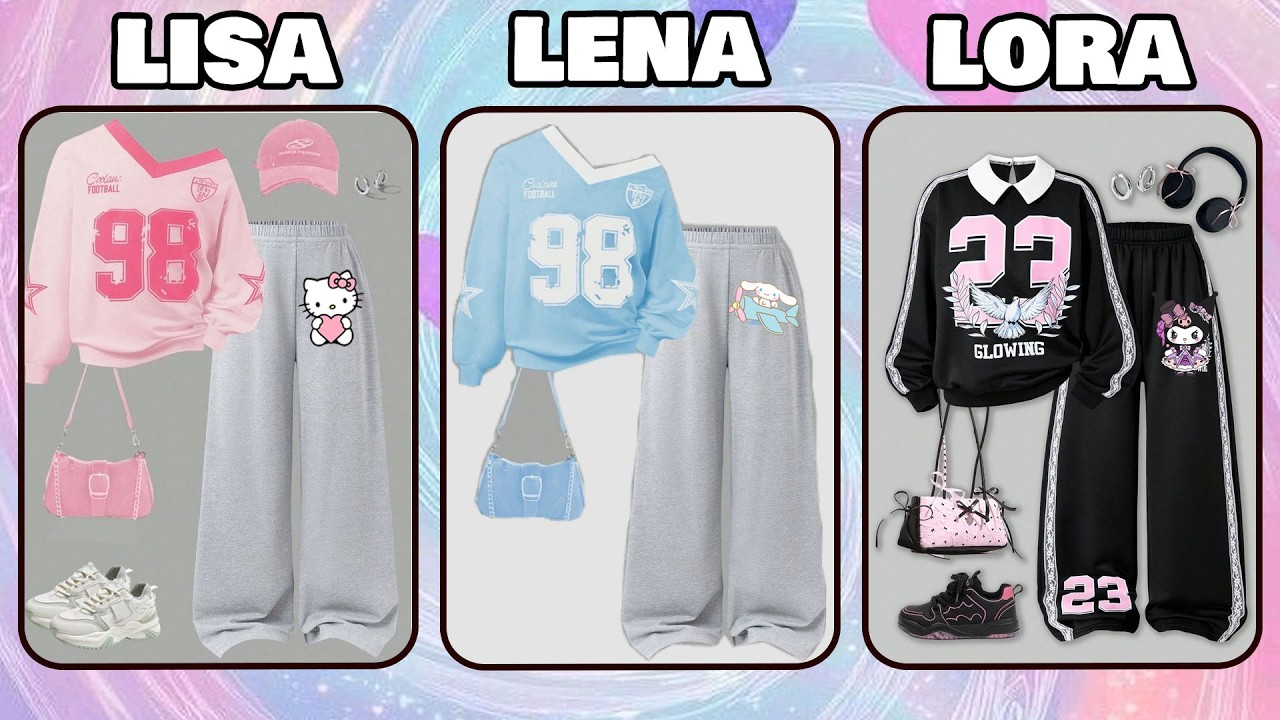 Lisa vs Lena vs Lora Fashion & Lifestyle Picks 💖 #lisaorlena #fashionquiz #stylechallenge