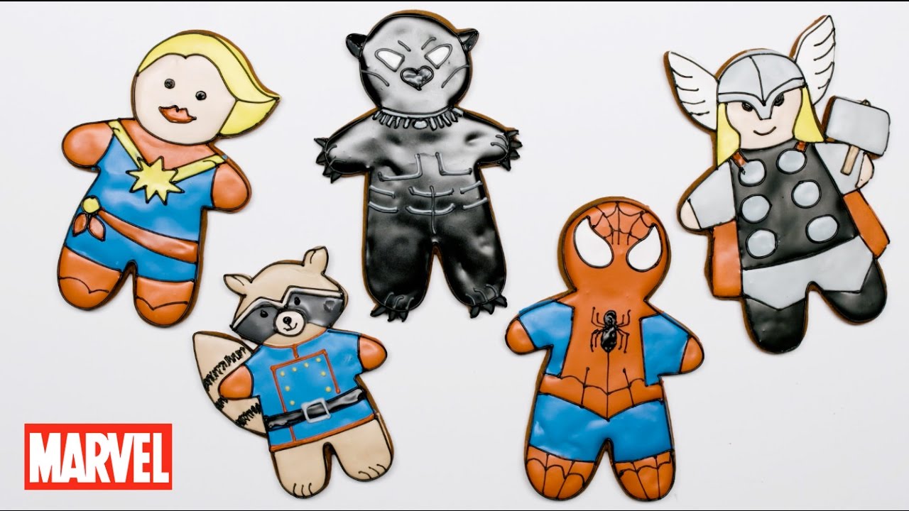 Marvel Gingerbread Cookies!