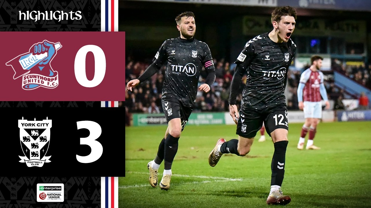 📺 Match Highlights | Scunthorpe United 0-3 York City | 2025/26