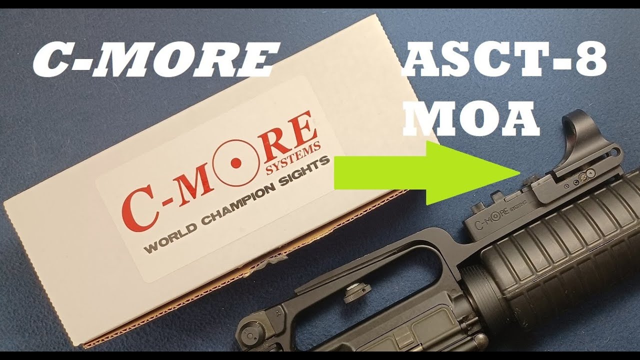 C-MORE SYSTEMS AR-15 Carry Handle Red Dot Sight, Scout, Model: ASCT-8 MOA