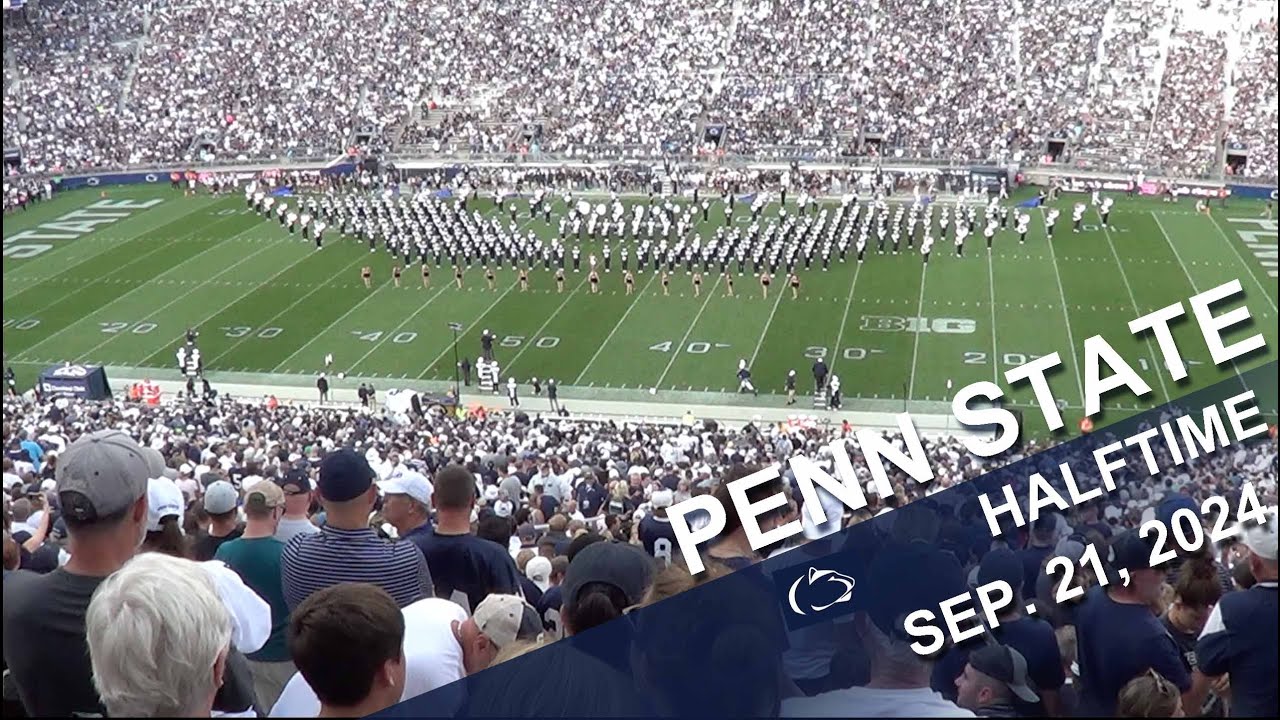 The Penn State Blue Band halftime show - 9/21/2024.