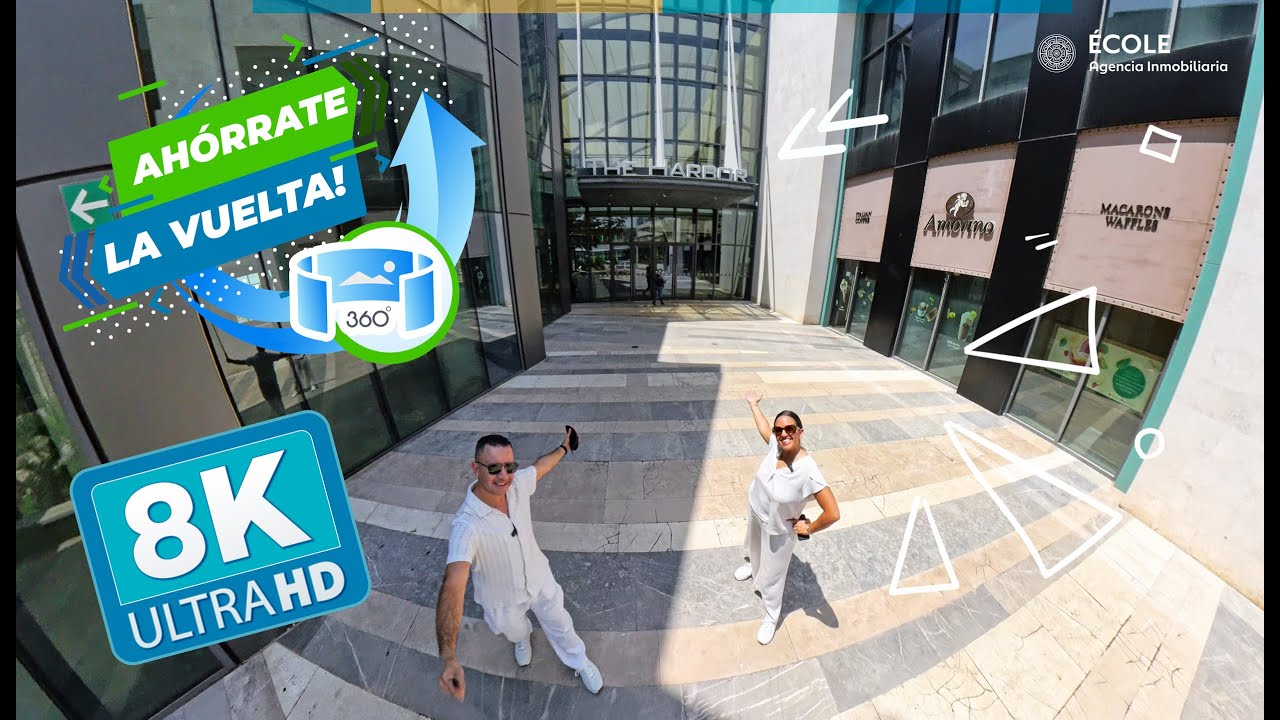 💰🔄 AHÓRRATE LA VUELTA A 🔄  PLAZA THE HARBOR MÉRIDA YUCATÁN  🤯 VIDEO 360° 8K 🤯