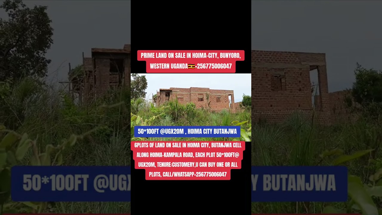 PRIME PLOT OF LAND ON SALE IN HOIMA CITY, CALL/WHATSAPP +256775006047
