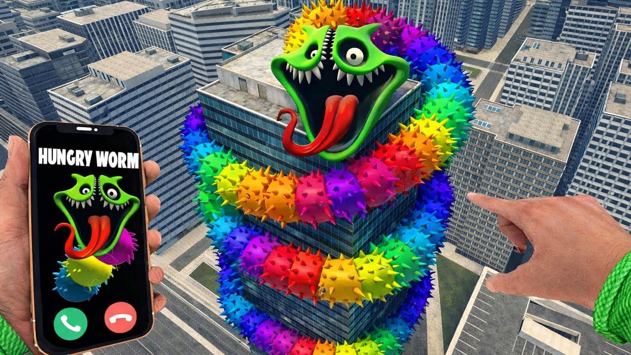 Something Terrifying Happens When Hungry Worm Rainbow Phase 3 Calls You in Garry’s Mod !