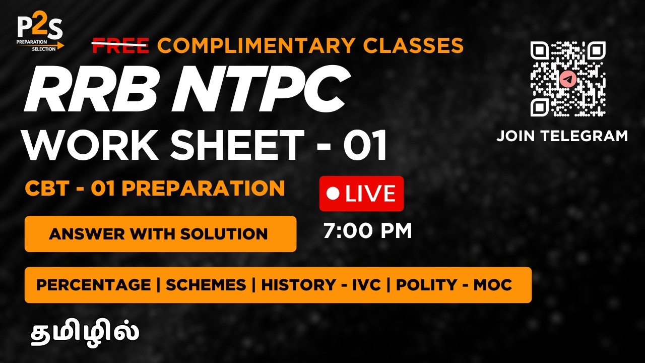 RRB NTPC 2025 Free Classes | Day 01 | Percentage ,CA, IVC PYQs | NTPC Graduate Level Preparation |