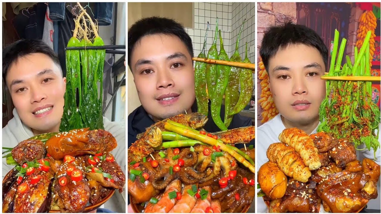 Yummy #255 Eat Meat 😋🔥, chicken 🍗 🍗, Shrimp 🦐🦐.. #mukbang  #eatingshow #yummyfood 