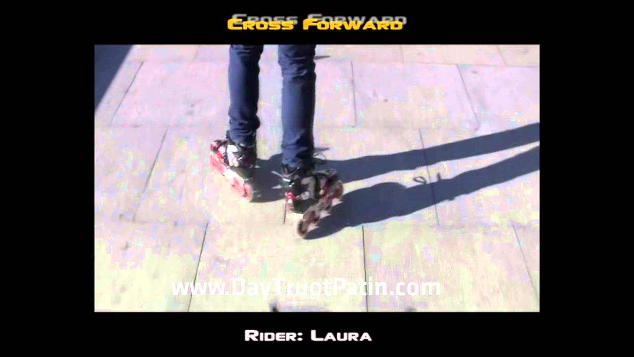 Slalom Tricks - Bài 2 - Kỹ thuật trượt patin lượn cốc Cross forward - www.DayTruotPatin.com