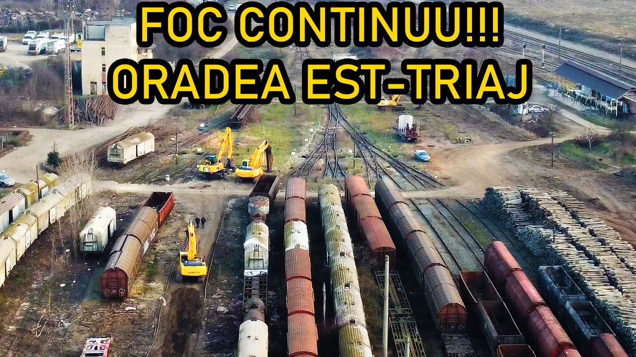 Update Electrificare ⚡🚂 Oradea Est Triaj-Foc continuu 🔥🔥🔥🔥 12.02.2025