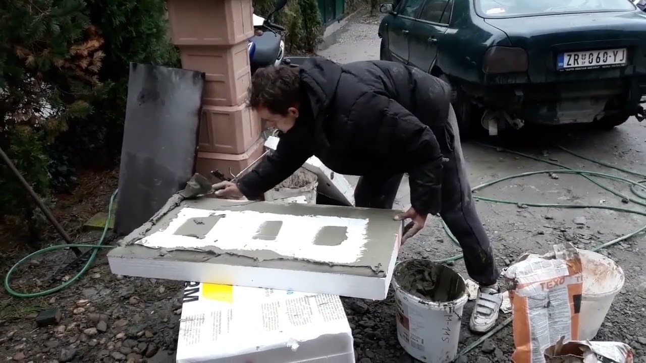 Kako se pravilno nanosi lepak na stiropor.