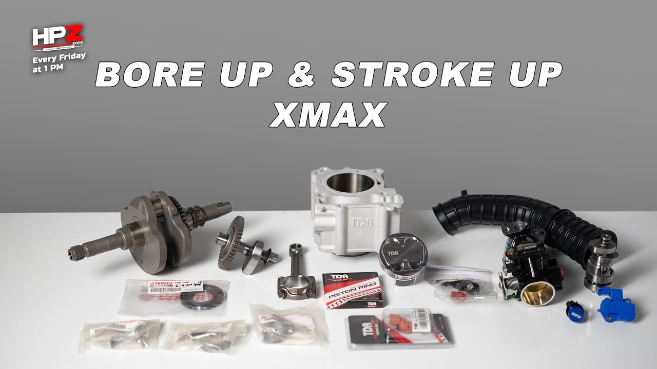 Tutorial Perakitan Stroke Up dan Kit Bore Up TDR Xmax 344 CC