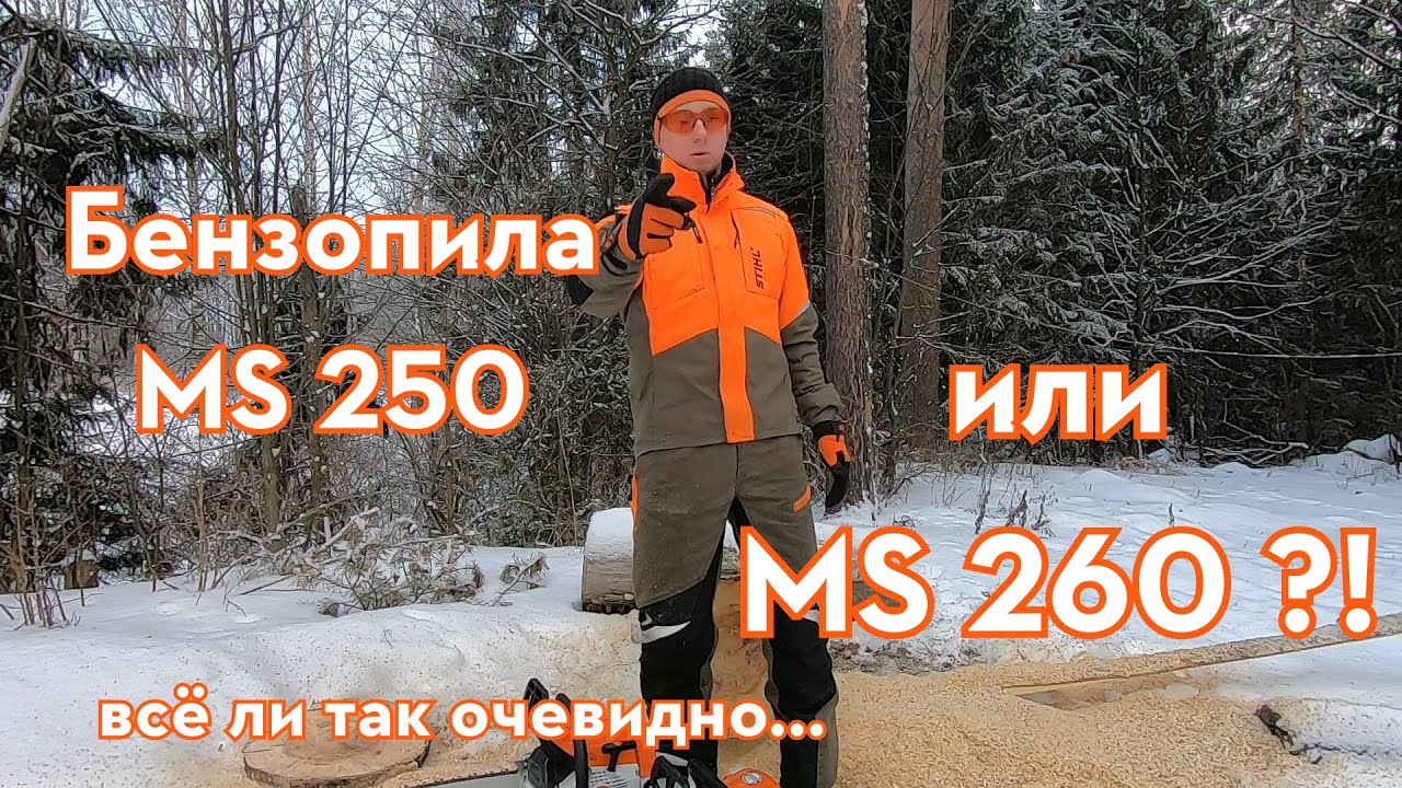 Бензопила STIHL MS 260. Обзор, сравнение и отличие от MS 250