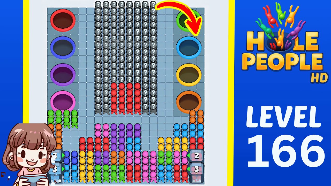 Hole People Level 166 Solution Walkthrough