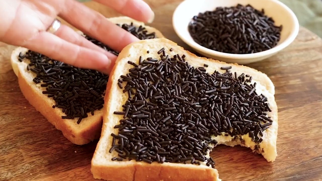 Hagelslag Chocolate Sprinkle Bread - Fun Breakfast Treat!