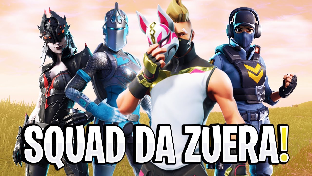 ESSE SQUAD &Eacute; MUITO ZUEIRO! (Ft. Zerobadass, Calango, Fall x) - Fortnite