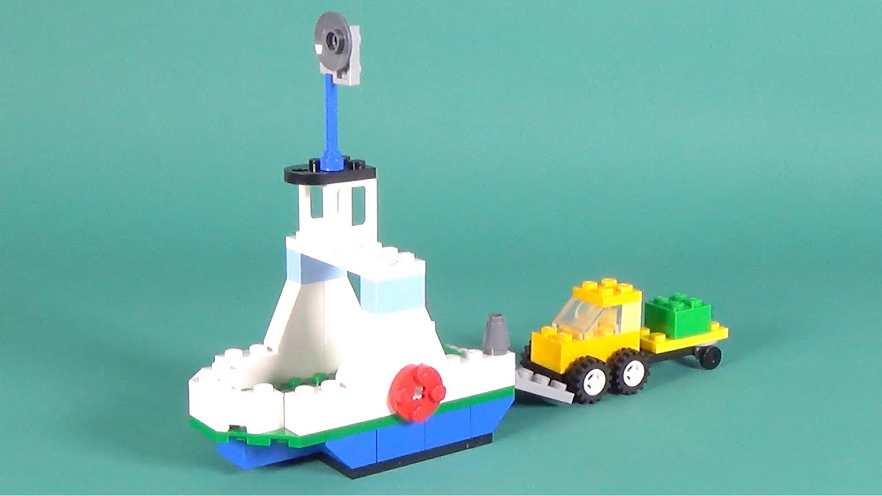 Lego Cargo Boat with Truck Building Instructions - Lego Classic 10702 