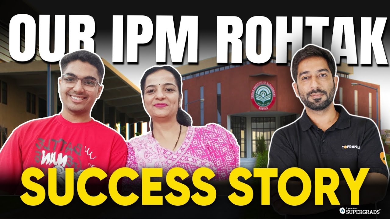 IPM Rohtak Topper's Talk 👩&zwj;🎓| Complete IPM Rohtak Prep Journey of Lakshya Madhwani With his Parents