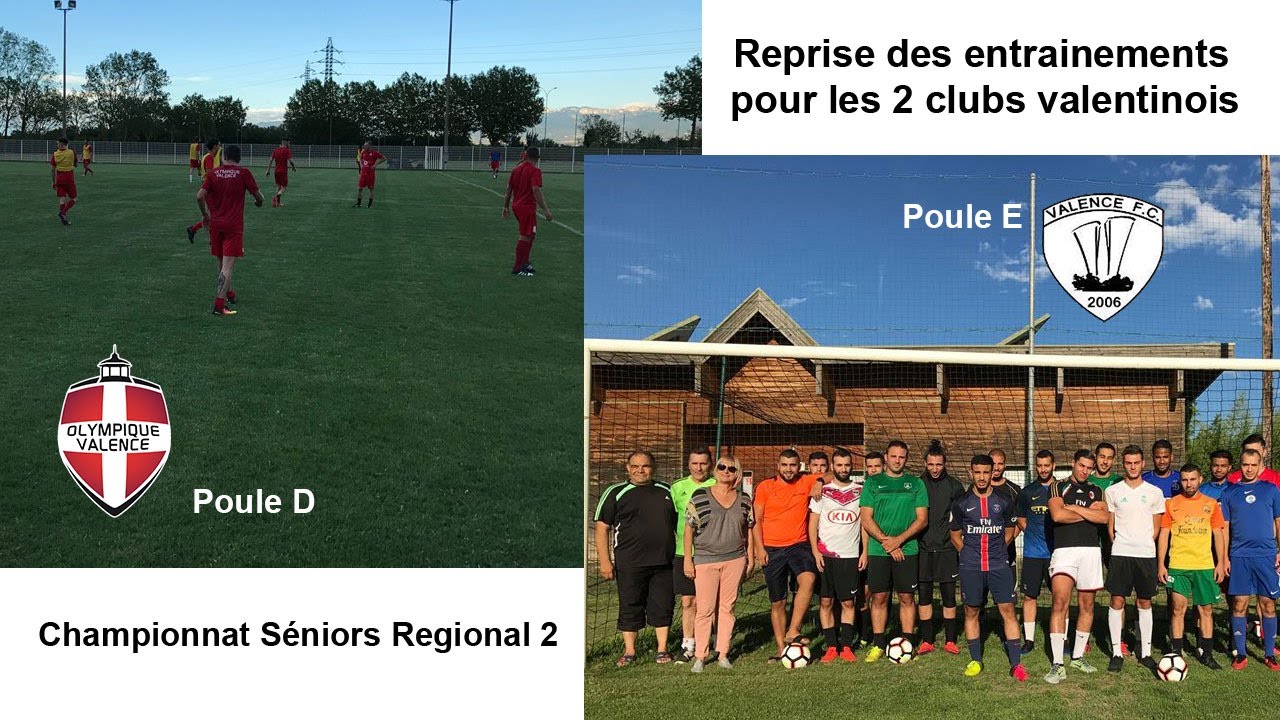 Reprise entrainement Valence FC et O  Valence juillet 2017