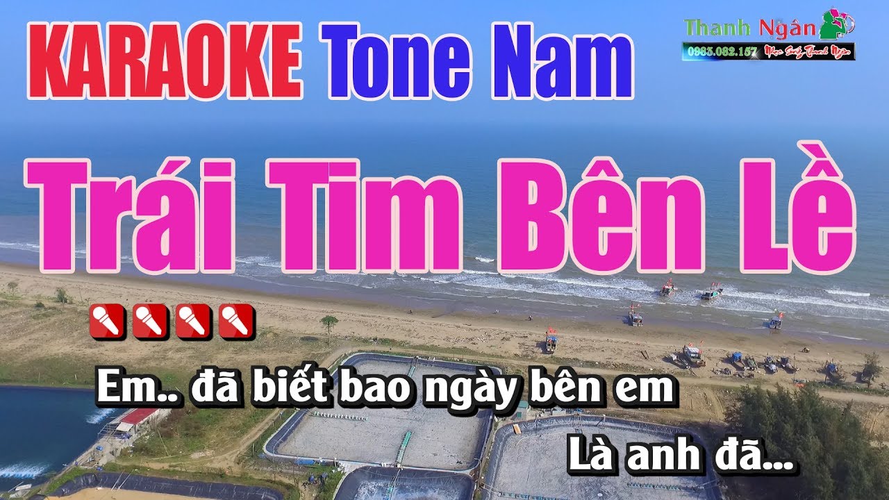 Trái Tim Bên Lề Karaoke | Tone Nam - Nhạc Sống Thanh Ngân