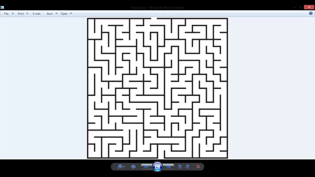 Maze Solver using OpenCV and C++