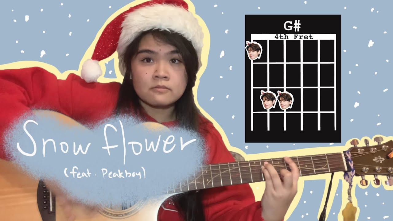 [Guitar Tutorial] Snow Flower (feat. Peakboy) by V