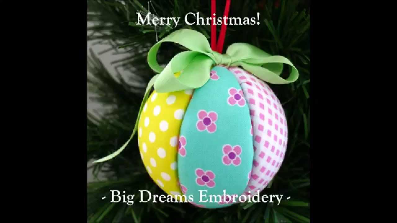 Christmas Craft Tutorial - Fabric Covered Polystyrene Balls