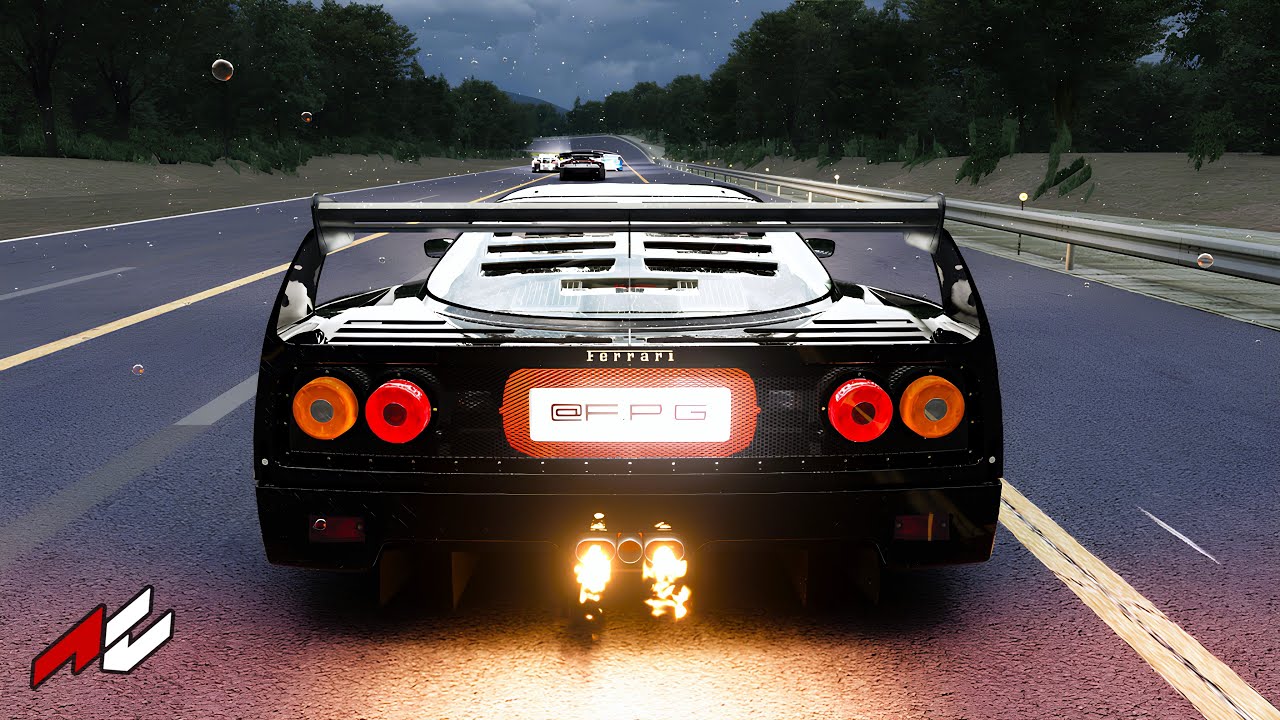 Racing with Ferrari F40 LM GT | Gran Turismo Racing Showcase | Assetto Corsa Mods 4K Cinematic