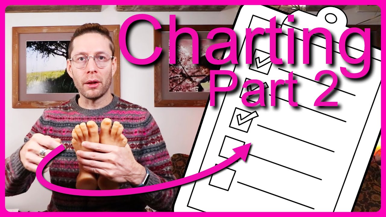 Charting the feet in Reflexology Part 2