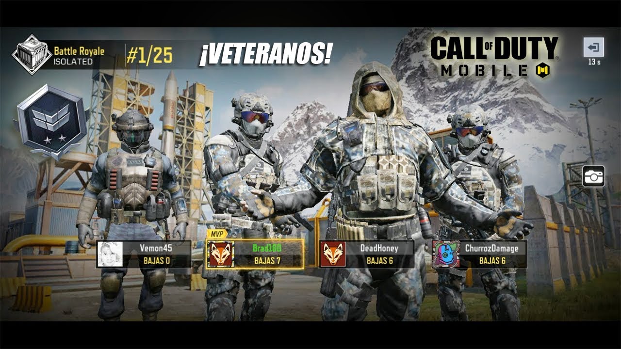UN MILAGRO ME SALVÓ DURANTE ESTE ENFRENTAMIENTO DE VETERANOS | BATTLE ROYALE - CALL OF DUTY: MOBILE