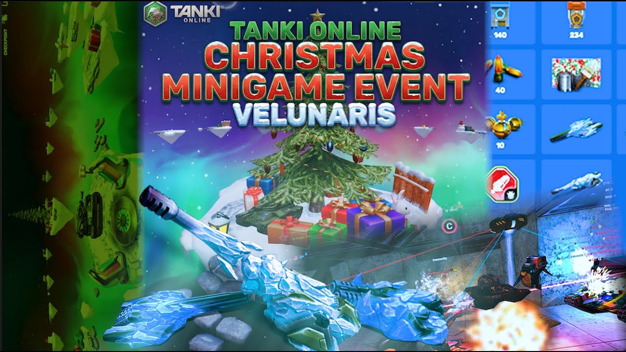 Tanki Online | 2025 Christmas Snow Trap Mini-game COMPLETED! | Promocode may or may not be hidden ☻