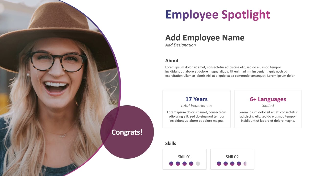 Employee Spotlight PowerPoint Presentation | Kridha Graphics