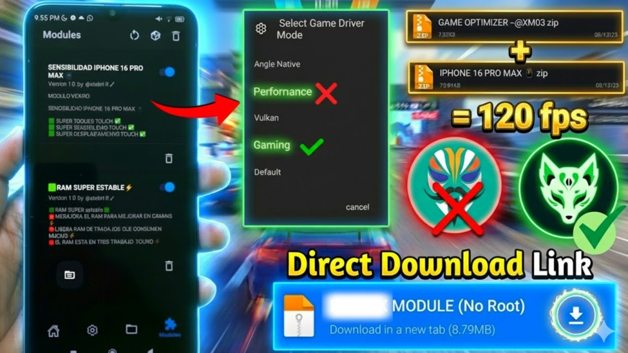 Разблокировка 120 Гц + 120 FPS (без рута) | Максимальный разгон Android
