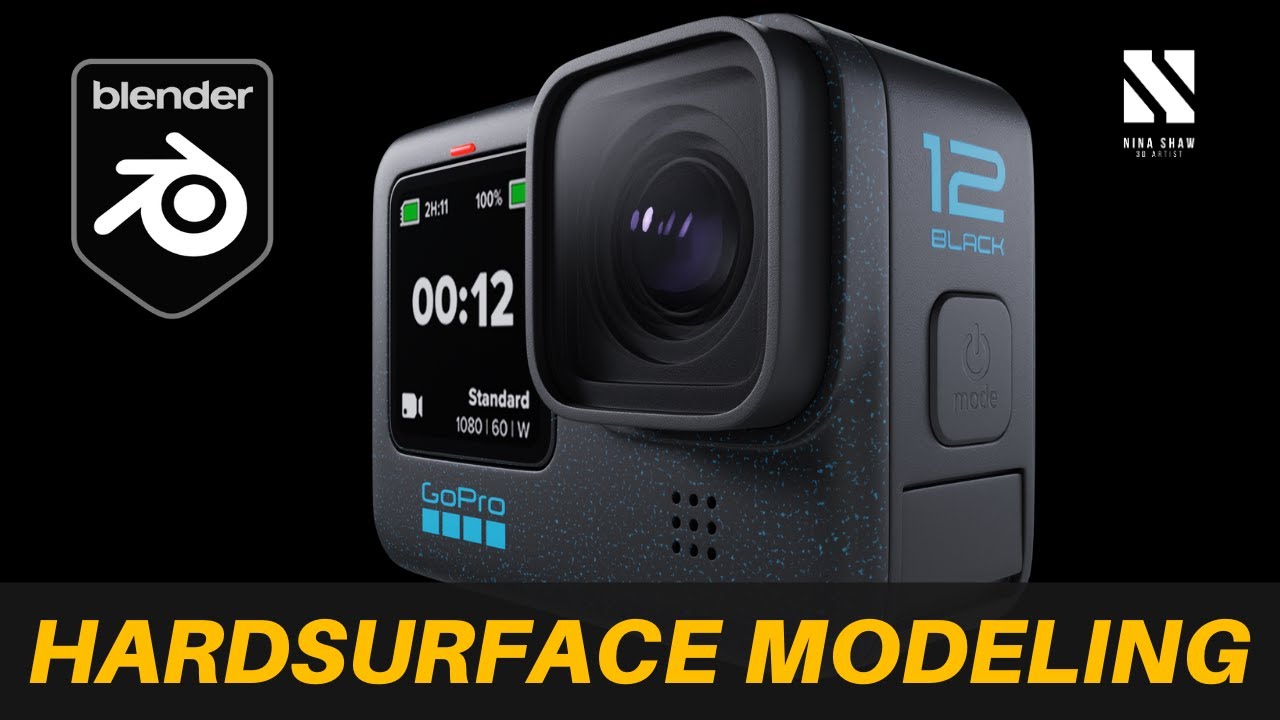 GoPro 12 | Harsurface Modeling | Blender tutorial