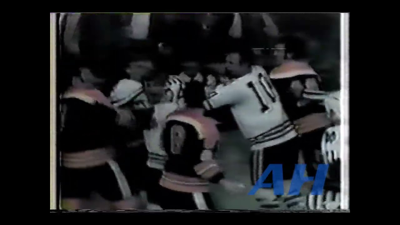 NHL Mar. 19, 1970 Boston Bruins v Chicago Blackhawks (R) Wayne Cashman v Paul Shmyr (R)