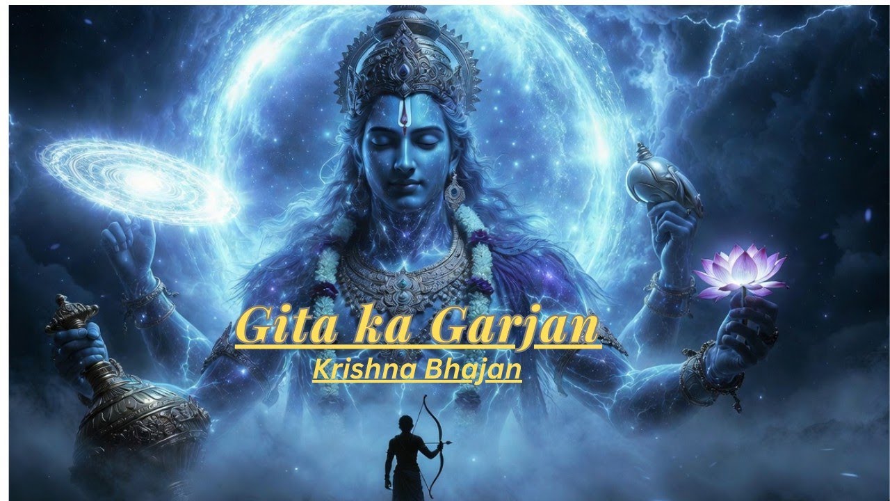 Gita ka Garjan Song 🙏🙏#Bhajan #KrishnaBhakti #Vishwaroop #Mahabharat #Arjun krishna 