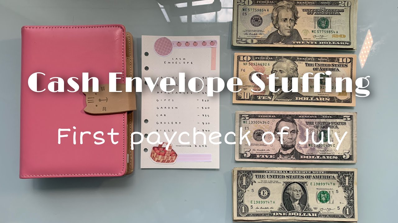 TEENAGE CASH ENVELOPE STUFFING ~ first paycheck of July