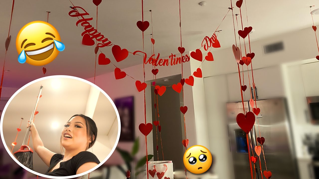 Valentines Day Surprise For My Husband At Home * So Cute*