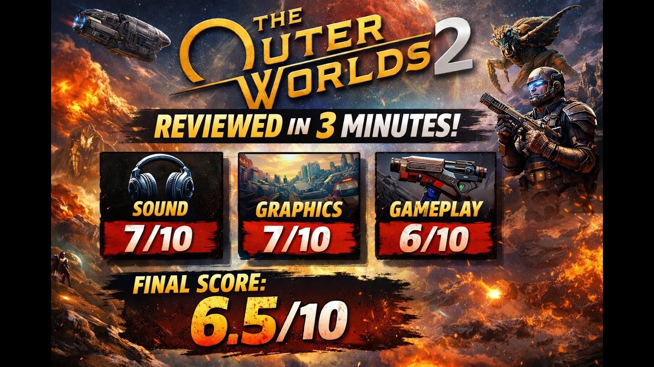 The Outer Worlds 2 Is Good… But Not Great | 3 Minute Honest Review (6.5/10)-No BS