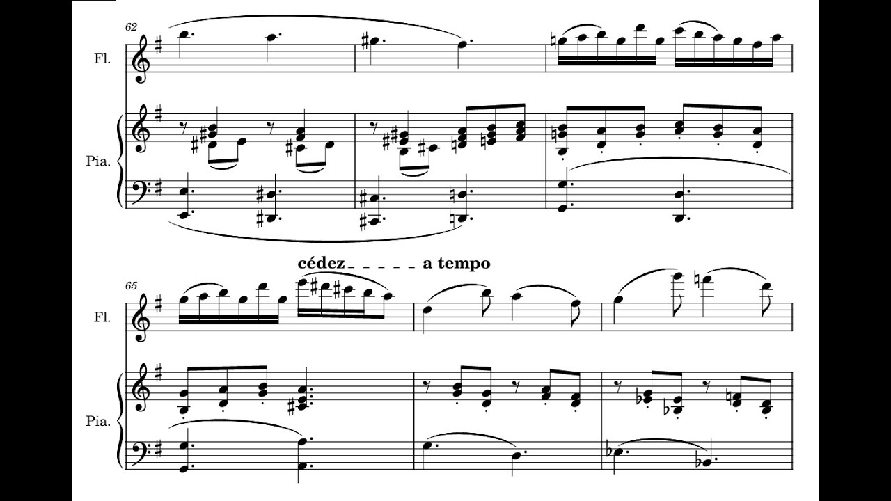 Pierre Bazin - Ballade, for flute and piano (2025) - Score [RE-UPLOAD]
