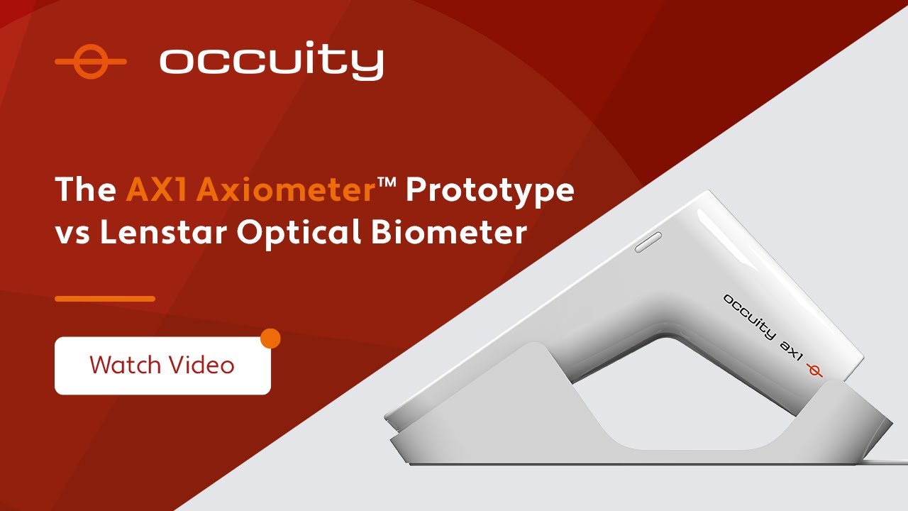 Occuity AX1 Axiometer Prototype vs Lenstar - Axial Length Measurement - in seconds
