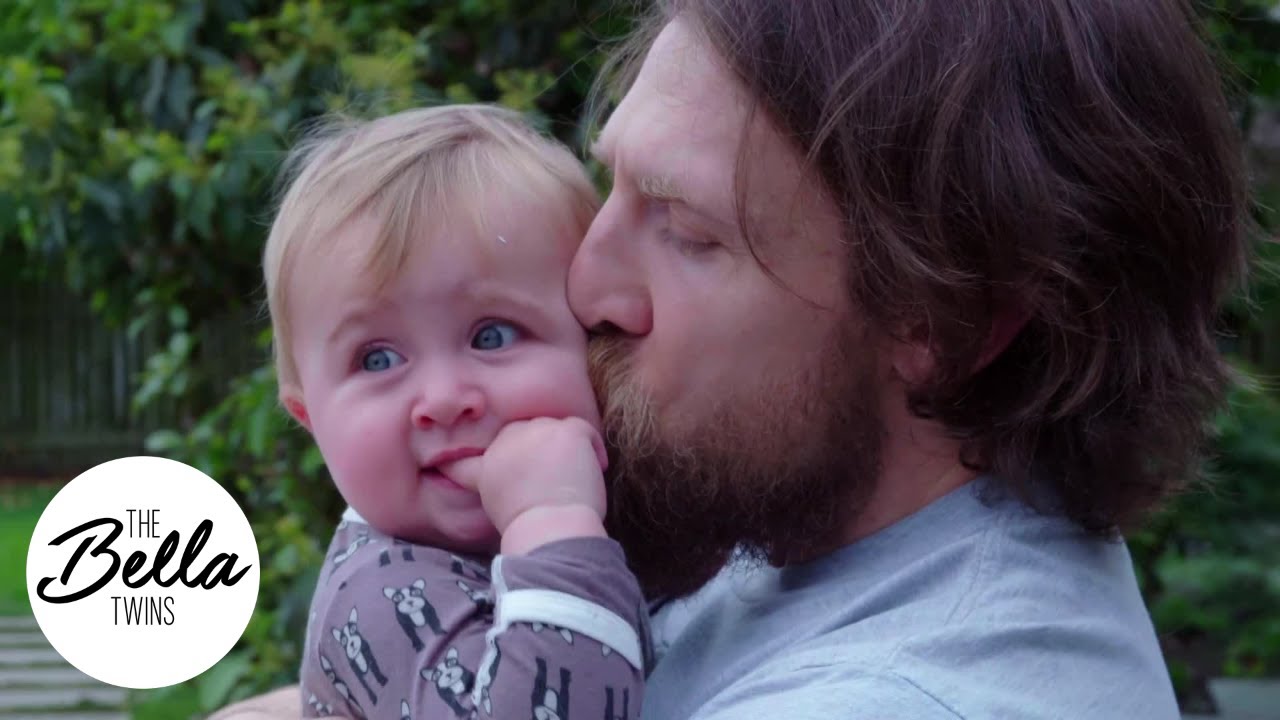 DADDY'S GIRL! Birdie and Bryan enjoy a backyard play session!