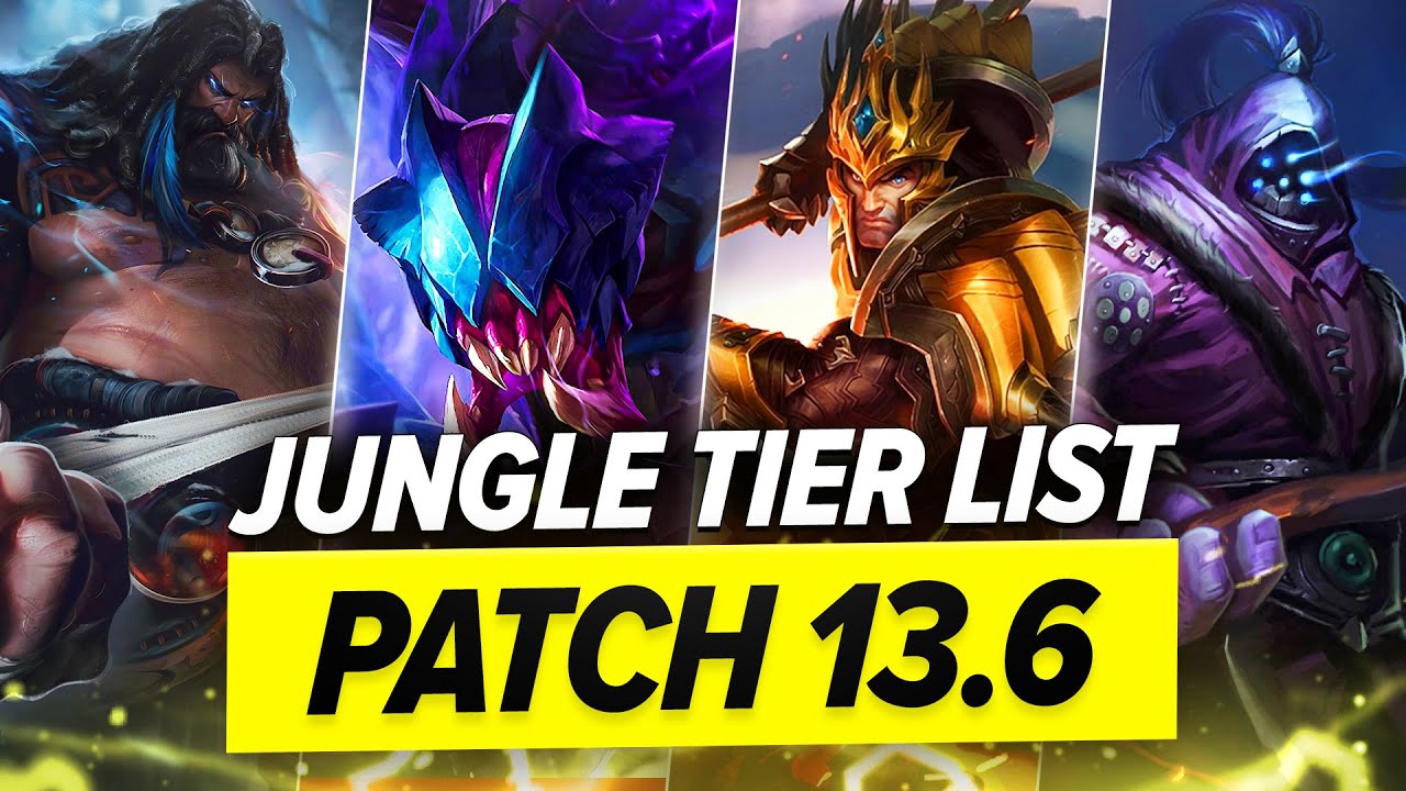 TIER LISTA JUNGLERÓW NA SEZON 13 (Patch 13.6) - JUNGLE TIER LIST SEASON 13 - Patch 13.6
