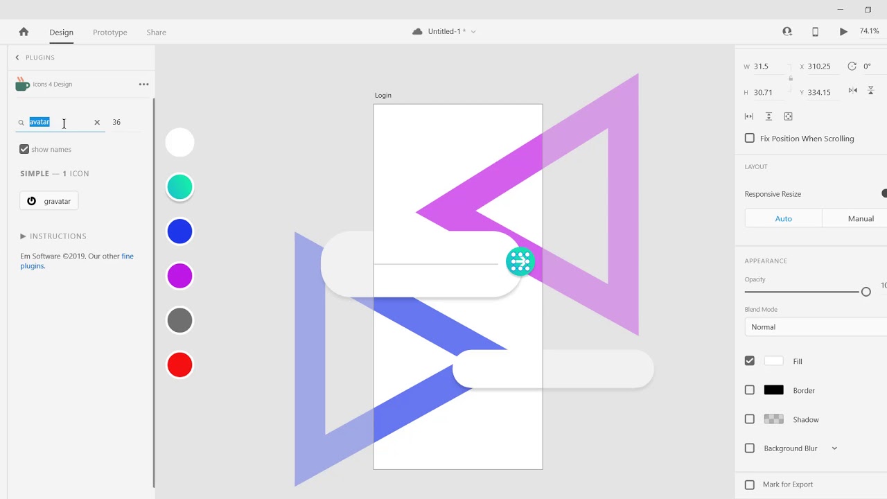 Login Screen UI Design with Adobe XD