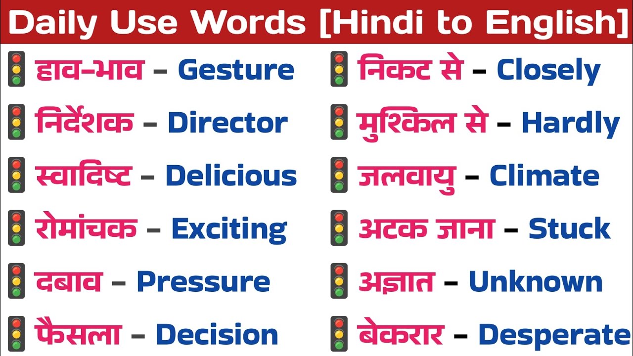 💁 Word Meaning Practice | Daily Use English Words - General Classes