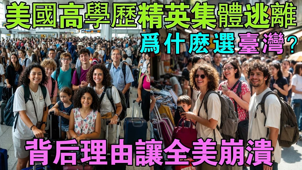 ✈️湧入桃園機場的18萬美國人！😱高學歷的醫師、工程師、IT技術人員等，美國人選擇移居台灣的理由讓全美為之震驚🌊 _ 外國反應 _ 世界反應 _ 海外反應