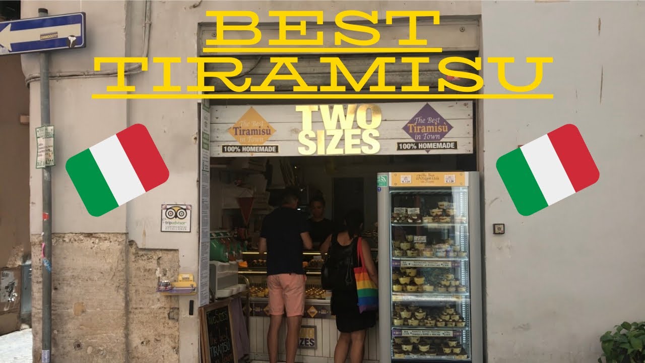 BEST TIRAMISU IN ITALY! (TWO SIZES in Rome,Italy)