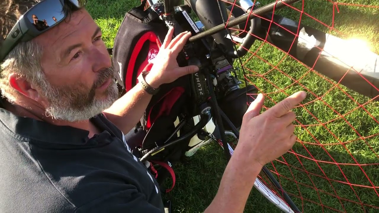 Paramoteur Adventure, visite prévol Pluma Tiger 160 cc
