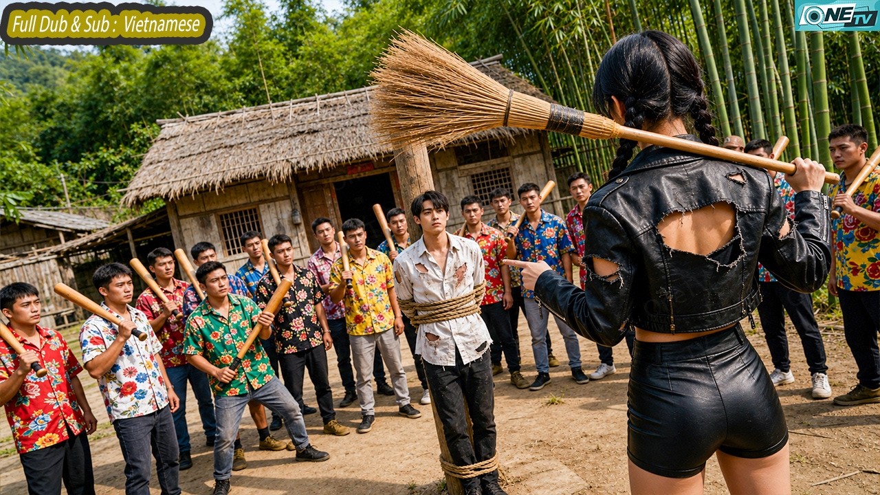 C&ocirc; Vợ Giang Hồ Thấy Chồng Bị D&acirc;n L&agrave;ng Bắt Nạt Liền Ra Tay Đập Từng Đứa Khiến Họ Quỳ Gối Xin Tha