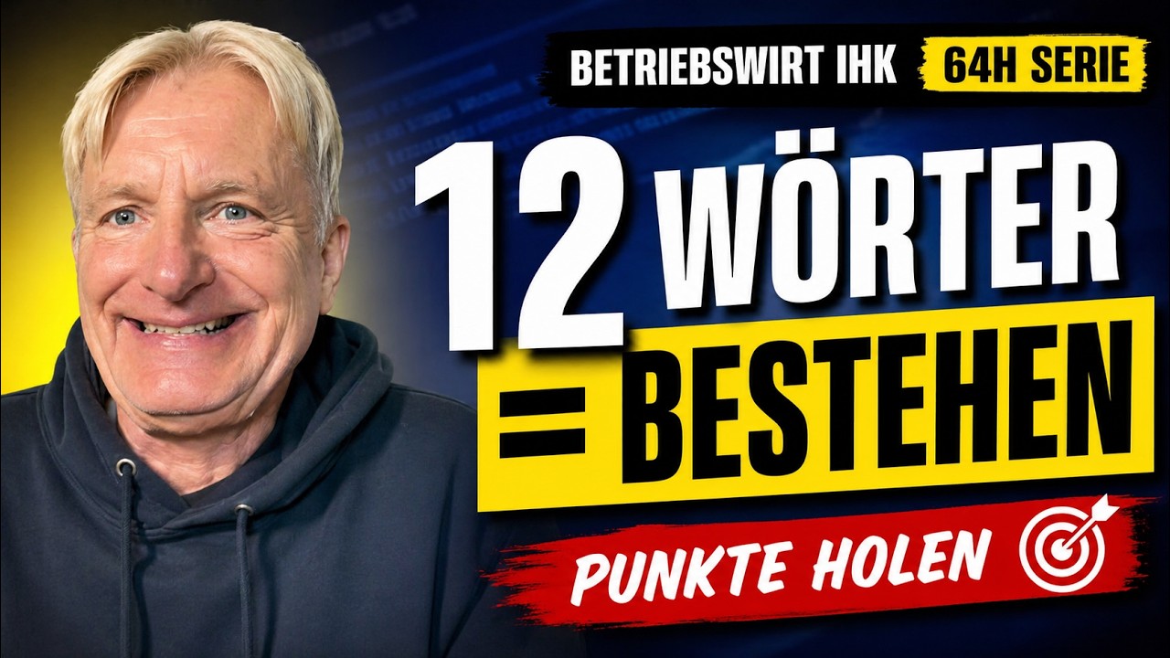 IHK Prüfung, diese 12 Worte entscheiden über Bestehen und Durchfallen